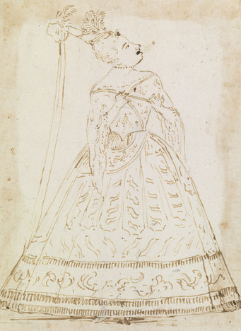 Anna Maria Strada, caricature par Antonio Maria Zanetti © D.R.