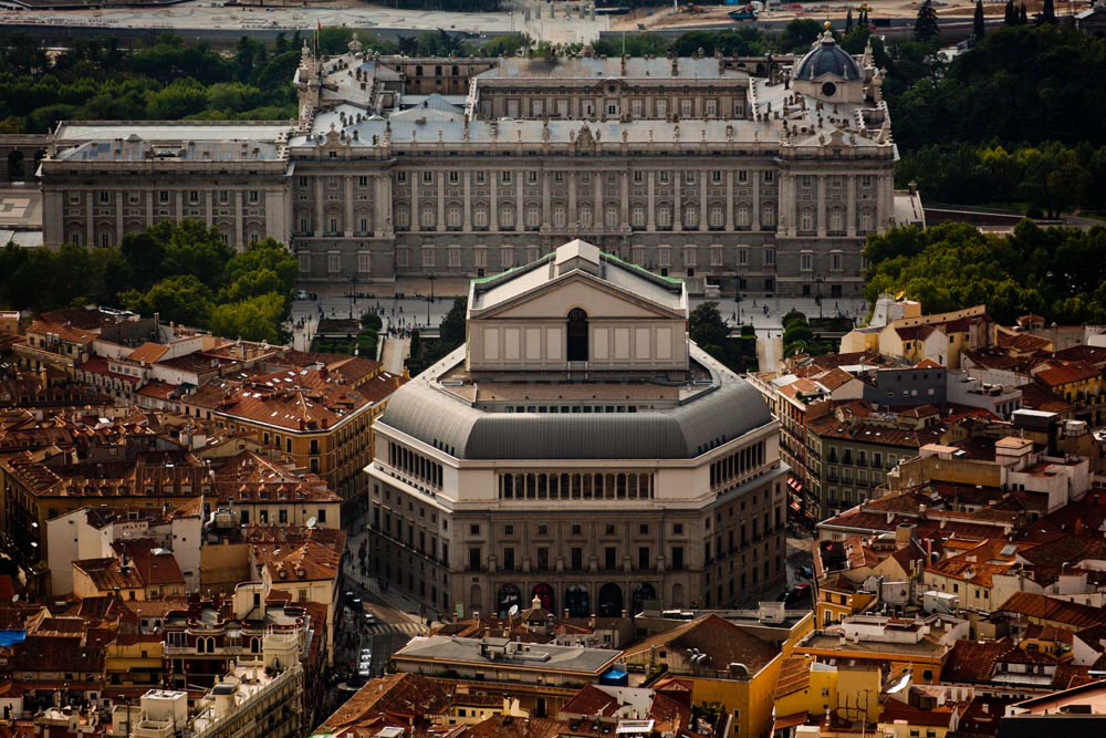 Teatro Real vu du ciel © Emilio Naranjo