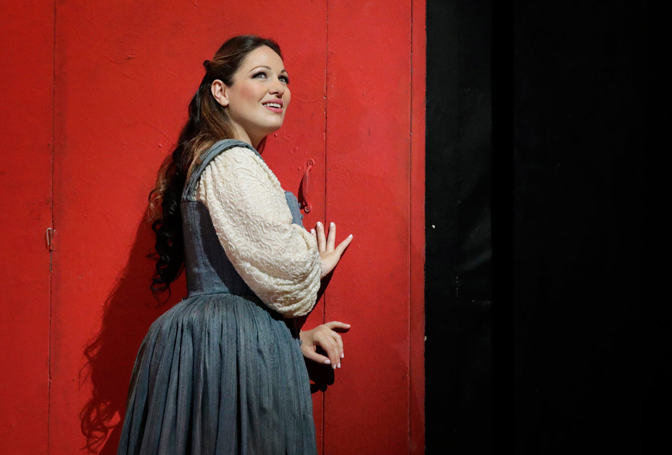 Nino Machaidze dans le rôle de Gilda dans Rigoletto de Verdi, en répétition à l'Opéra de San Francisco. © Cory Weaver.