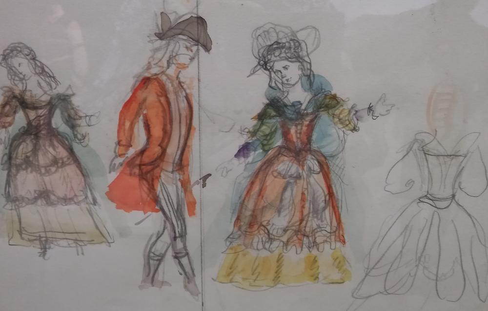 Costume de Balthus pour "Così fan tutte" © DR