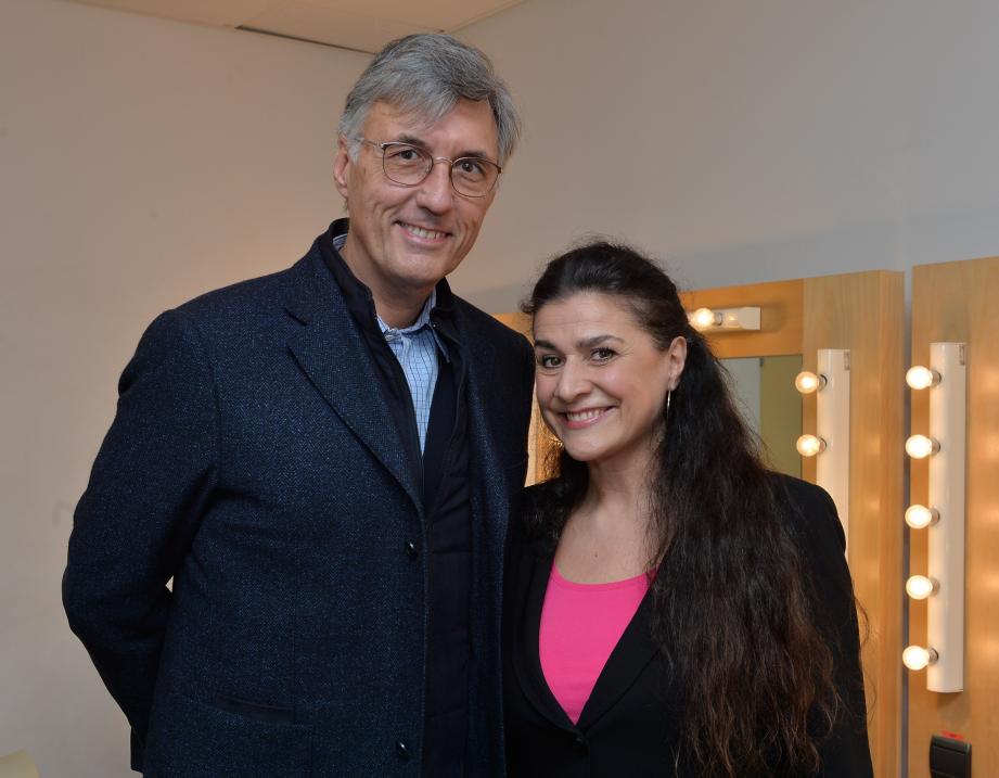 Jean-Louis Grinda et Cecilia Bartoli © Michael Alesi