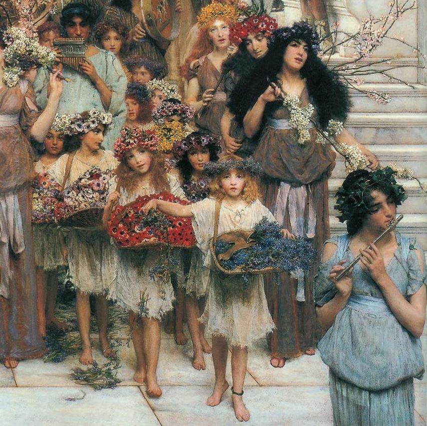 Lawrence Alma-Tadema, "Spring" (1889) © DR