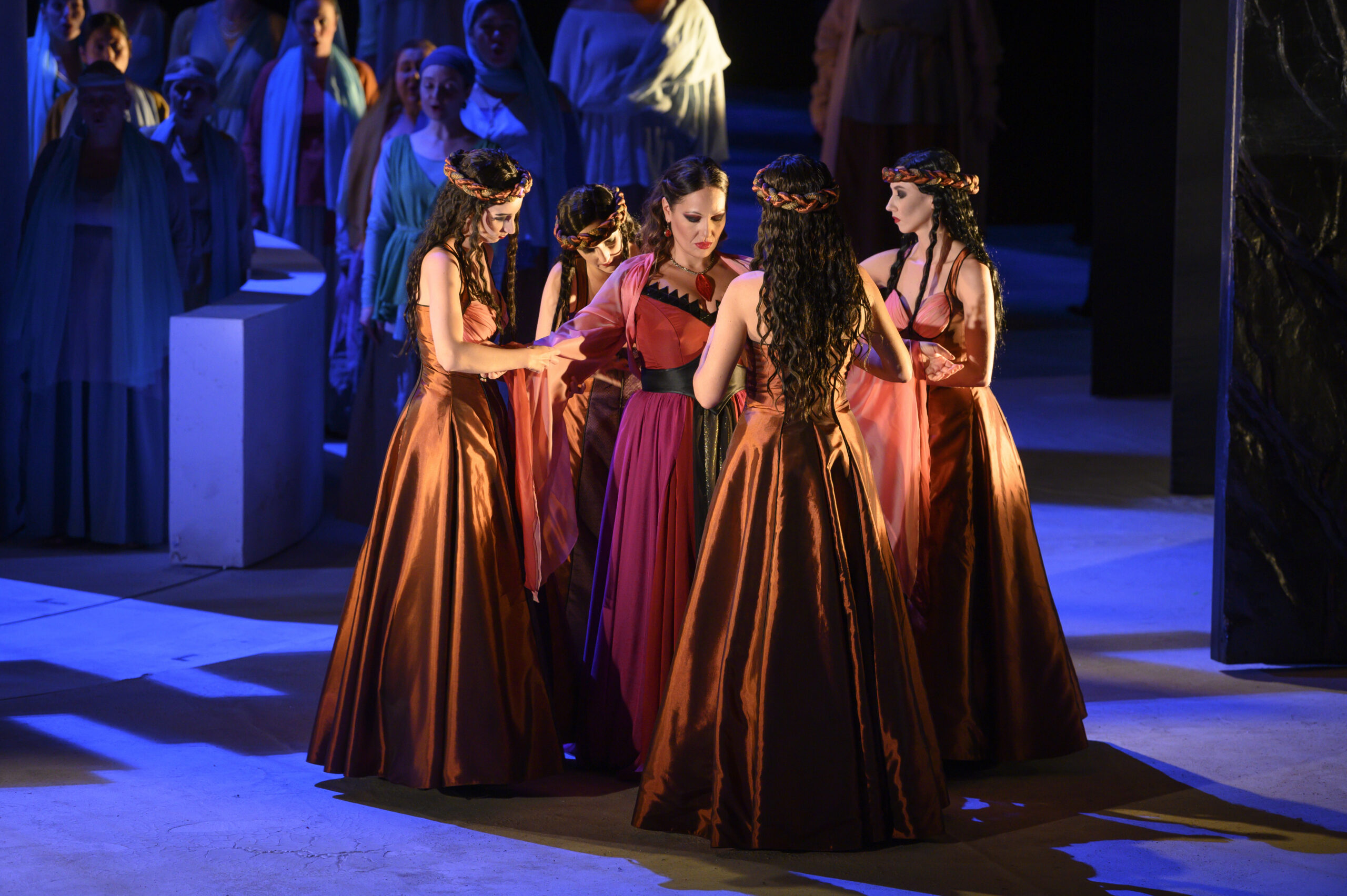 Nino Machaidze dans le rôle d'Elettra à l'Opéra Royal de Wallonie-Liège. © Jonathan Berger/ORW.