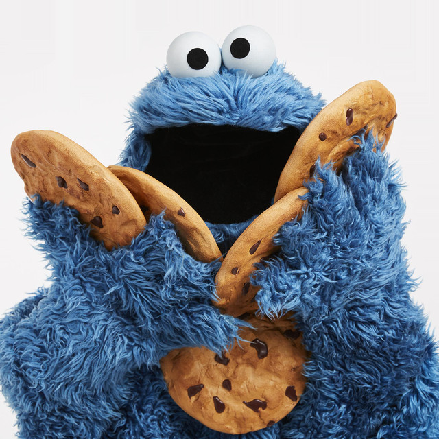 Le Cookie Monster, personnage de Sesame Street, a la réputation de manger tous les cookies.