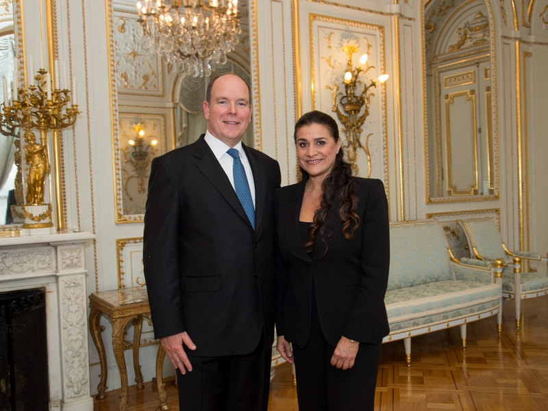 S.A.S. le PInce Albert II de Monaco et Cecilia Bartoli © G.Luci - Palais Princier Monaco 2015