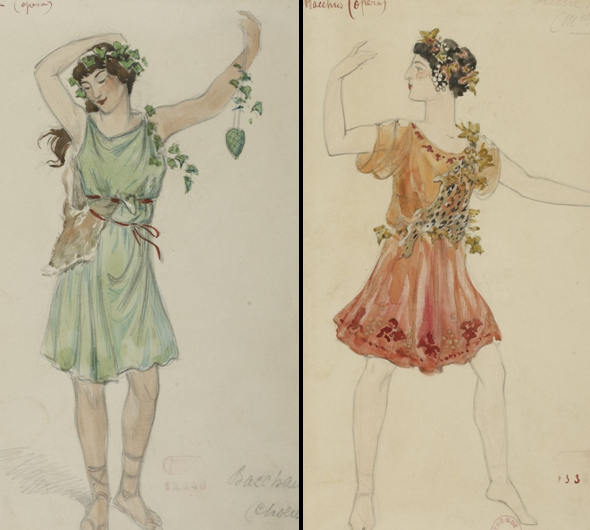 Costumes de bacchantes par Emile-Joseph Pinchon © DR