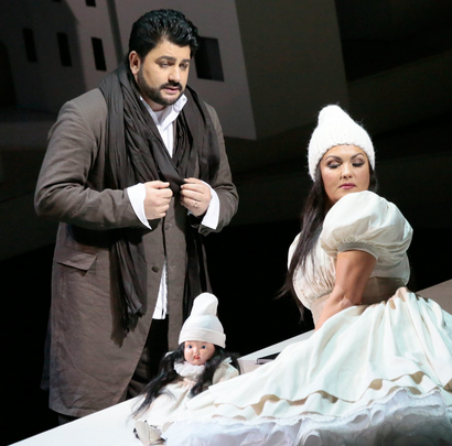Y. Eyvazov et A. Netrebko dans Manon Lescaut au Bolchoï © DR
