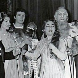 Miriam Pirazzini, Adalgisa avec Maria Callas et Franco Corelli © DR