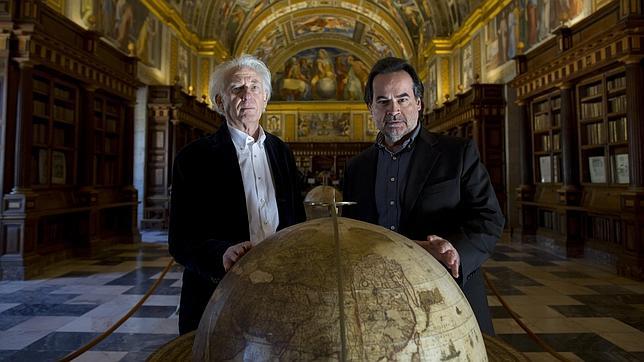 Albert Boadella et José Bros dans la bibliothèque de l'Escurial © DR