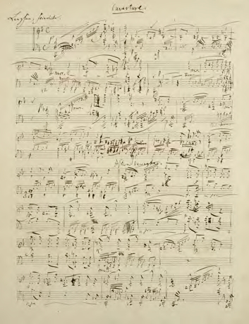 Page manuscrite des Scènes de Faust © Ader Normann