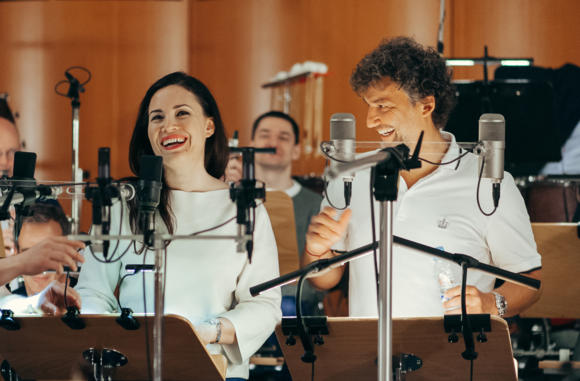 Sonya Yoncheva et Jonas Kaufmann durant l'enregistrement de son nouvel album © DR