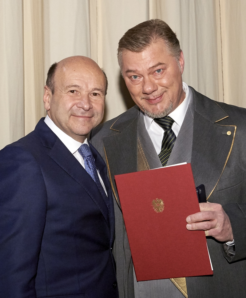 Dominique Meyer, René Pape © Wiener Staatsoper / Michael Pöhn