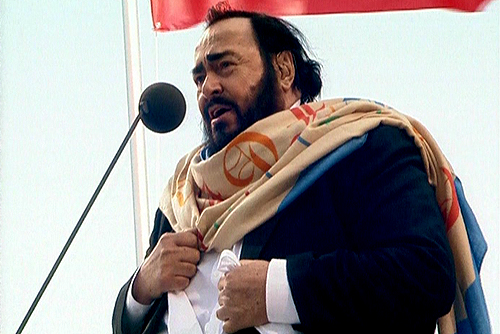 Luciano Pavarotti à Saint-Petersbourg © DR