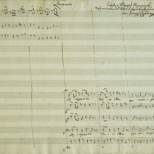 Ce que l'on considère généralement comme la dernière page de la main de Mozart de son Requiem
