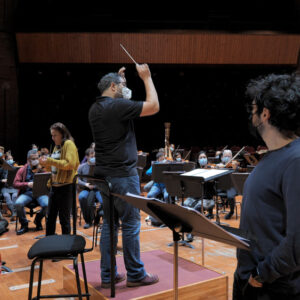 Enregistrement à la Halle aux Grains (Photo Romain Alcaraz- Opéra de Toulouse)