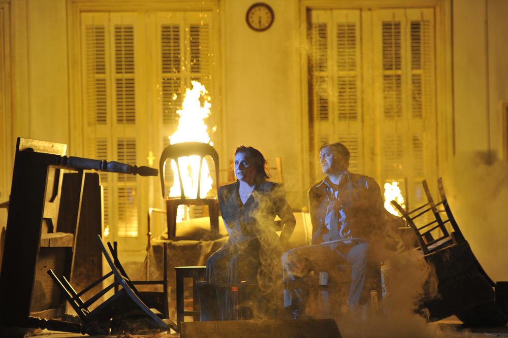 Norma (Cecilia Bartoli et John Osborn en répétitions) © Hans Joerg Michel