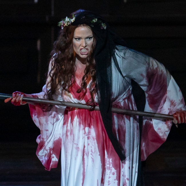 Jessica Pratt dans le rôle de Lucia di Lammermoor à Valencia © Miguel Lorenzo & Mikel Ponce