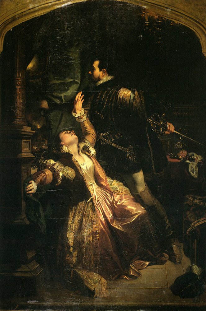 Duo Raoul - Valentine de l'Acte IV des Huguenots de Meyerbeer (tableau de Camille Roqueplan) © DR