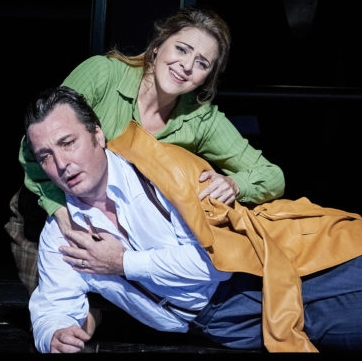 Ludovic Tézier (Simon Boccanegra) et Maria Agresta (Amelia) © Agathe Poupeney / Opéra national de Paris