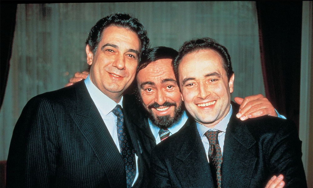 Les Trois Ténors : Placido Domingo, Luciano Pavarotti et José Carreras © DR