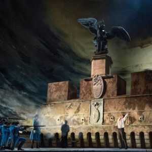 3e acte de Tosca mis en scène par David McVicar au Metropolitan Opera © Sara Krulwich/The New York Times