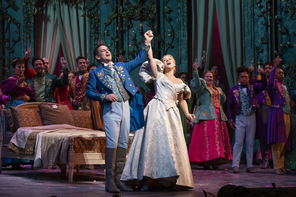 Diana Damrau et Juan Diego Flòrez , Acte I © Marty Sohl / Met Opera