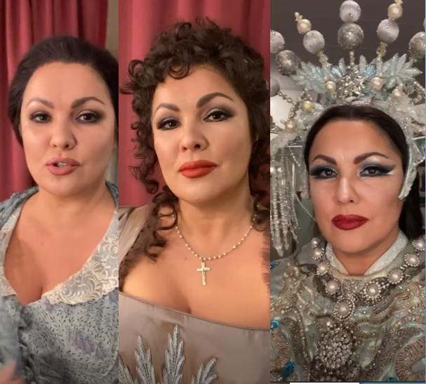 Les trois visages d'Anna Netrebko le 31 décembre au Met © DR