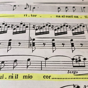 La partition de Don Carlo surlignée par Anna Netrebko © Anna Netrebko / Instagram